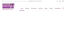 Tablet Screenshot of courageconnection.org